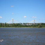 A view of the scenic Alton Bridge over the Mississippi River in Alton, IL. A view of the scenic Alton Bridge over the Mississippi River in Alton, IL.