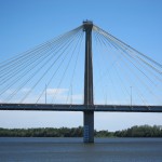 A view of the scenic Alton Bridge over the Mississippi River in Alton, IL. A view of the scenic Alton Bridge over the Mississippi River in Alton, IL.