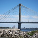 A view of the scenic Alton Bridge over the Mississippi River in Alton, IL. A view of the scenic Alton Bridge over the Mississippi River in Alton, IL.