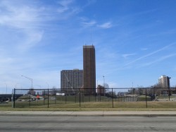 Rebuilding the Council Tower brick sculpture