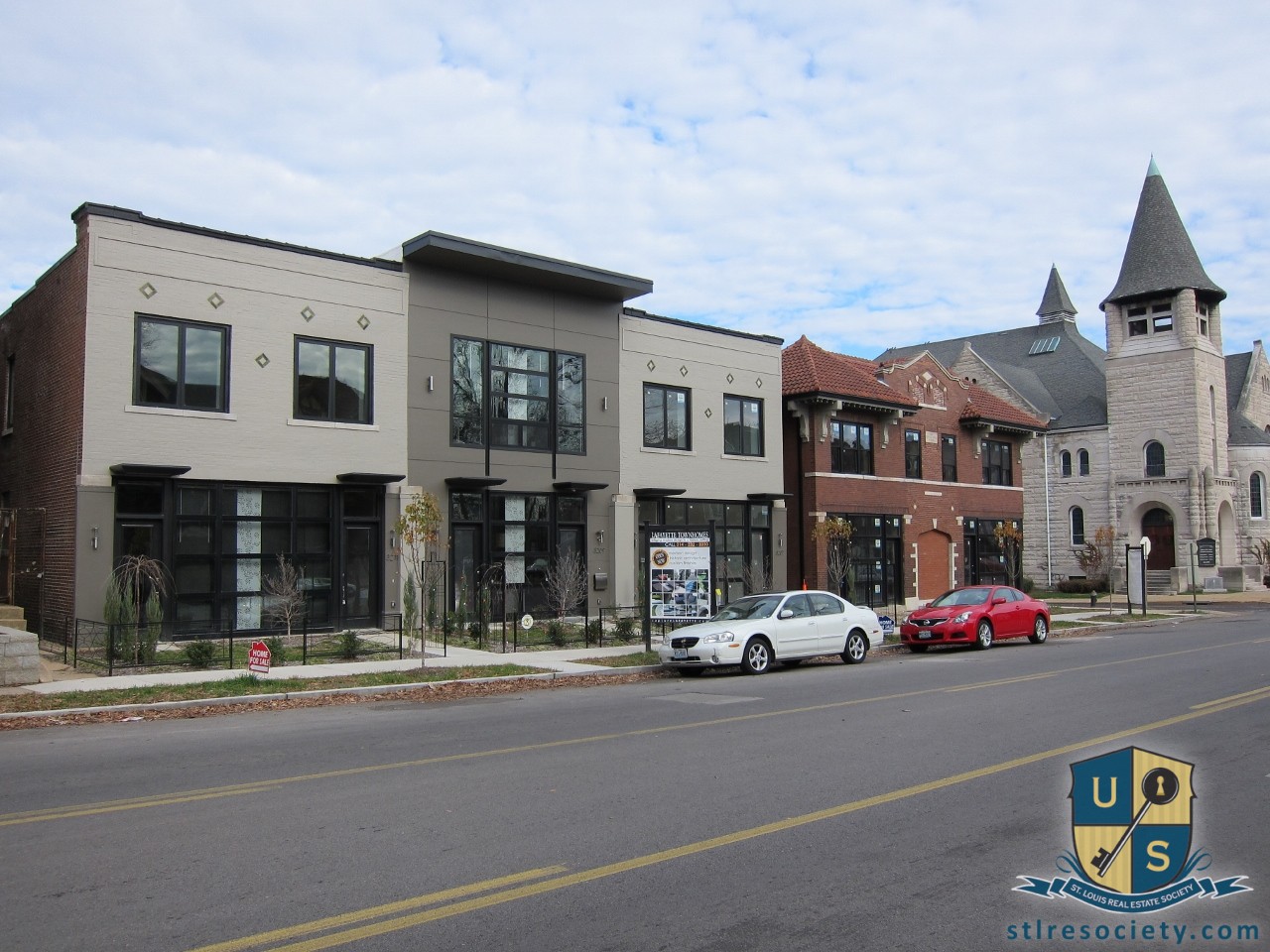 3201 Lafayette townhomes in the Gate District
